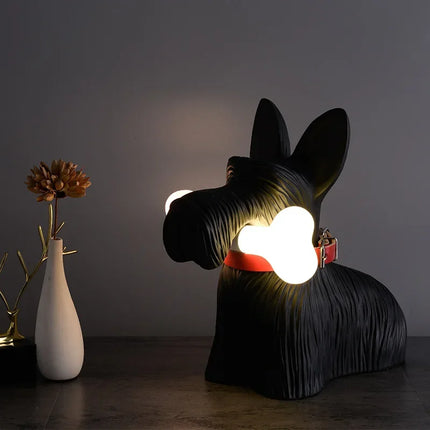 Lampe de table en résine chien cartoon pour décoration enfant — LZ4X9P