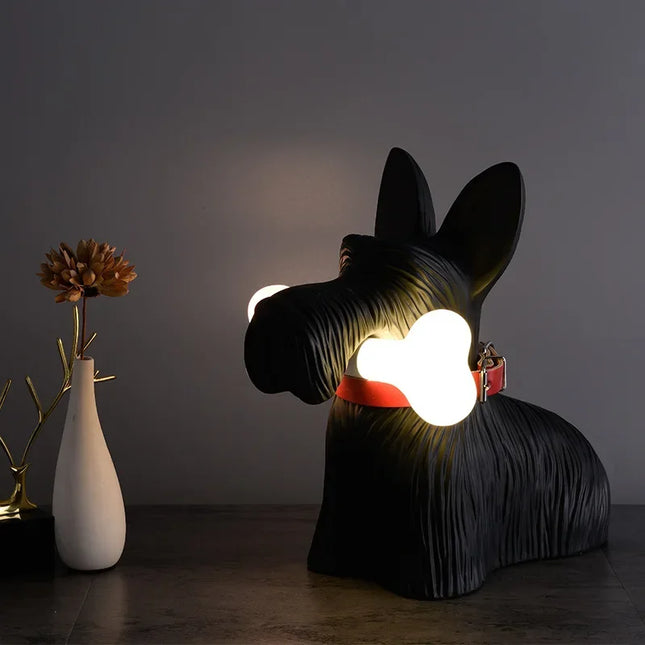 Lampe de table en résine chien cartoon pour décoration enfant — LZ4X9P