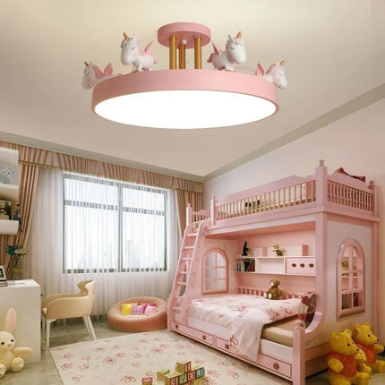 Lustre enfant avec motif cheval pour chambre garçon et fille — LZ4X9T