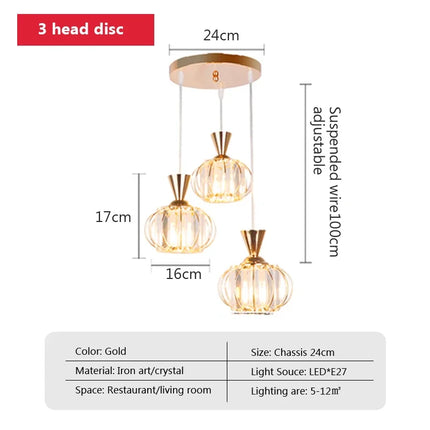 Lustre en cristal pour éclairage décoratif moderne et élégant — LZ4X9P