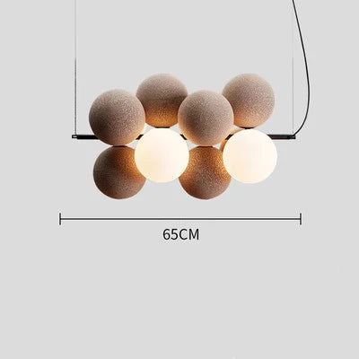 Lustre créatif en velours pour espace contemporain — LZ4X9P2Q