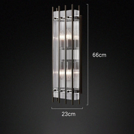 Lustre suspension LED double anneau en cristal doré — LZ4X9P2