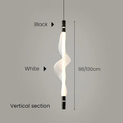 Suspension tube lumineux design nordique pour intérieur décoratif — LZ4XJ9