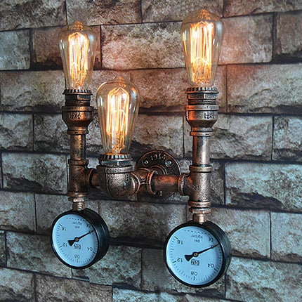 Applique murale vintage style steampunk design industriel à tuyau d'eau — LZ4P9XQ