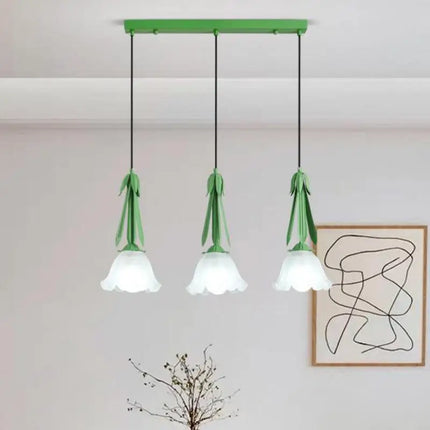 Lustre suspension en verre pour espaces modernes — LZ4X9T