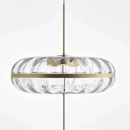Lustre circulaire en verre style nordique pour bar et restaurant — LZ4X9P2