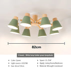 8 têtes Vert / Pas d'ampoule