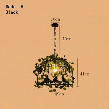 Lustre végétal suspendu pour décoration de restaurant et bar — LZ4X9JQ