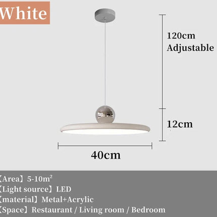 Suspension LED créative style rétro médiéval Bauhaus pour salon et restaurant — LZ4X9M
