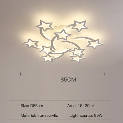 Lustre moderne en fer forme de branche pour intérieur — LZ4Q7M9