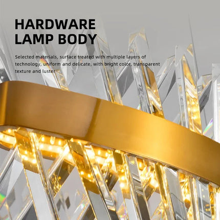 Lustre suspension en cristal lumineux pour décoration intérieure — LZ4X9M