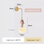 B Lune rose 3D / Pas d'ampoule