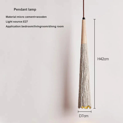 Suspension en ciment style wabi-sabi pour décoration intérieure moderne — LZ4X9P2