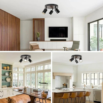 Spot LED triple GU10 sur rail pour éclairage intérieur — LZ4X9P2