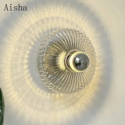 Applique murale LED en verre au design minimaliste pour intérieur moderne — LZ4X9T