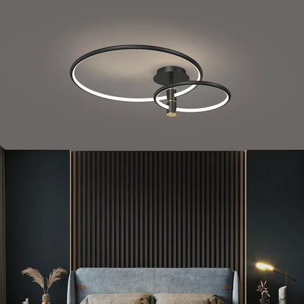 Plafonnier LED circulaire style nordique pour intérieur décoratif — LZ4X9Q2