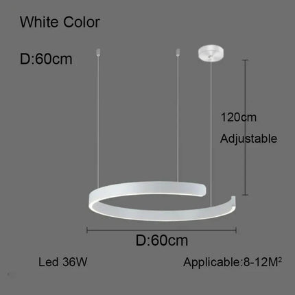 Lustre anneau design allemand à couleurs changeantes — LZ4P9XJ