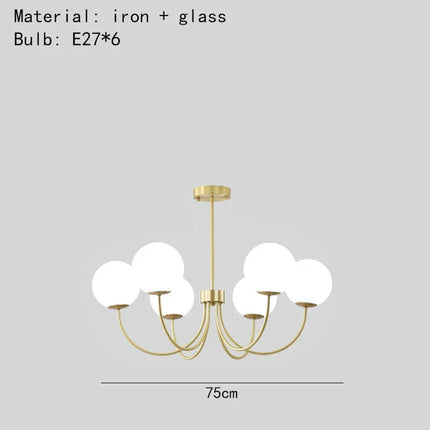 Lustre suspension moderne en verre transparent — LZ4X9Q2
