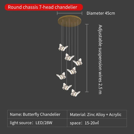 Suspension LED en cristal style nordique pour décoration moderne — LZ4X9T
