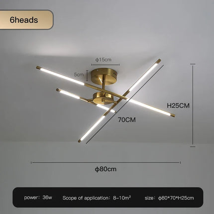 Lustre LED en forme de bâton pour décoration intérieure — LZ4X9P