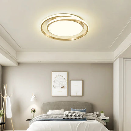 lustre led rond télécommandé style moderne simple