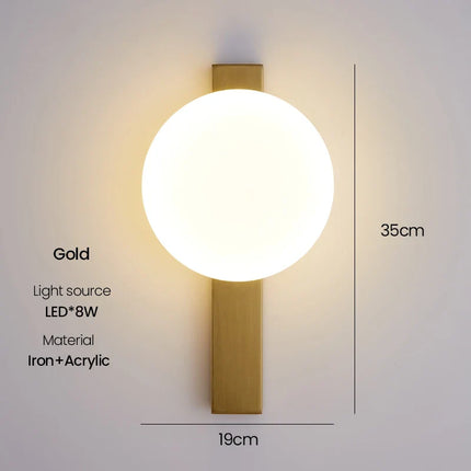 Applique murale LED sphérique au design moderne — LZ4Q9T1