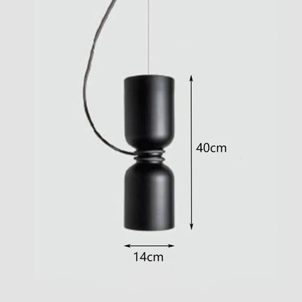 Suspension nordique en fer forgé avec LED design moderne — LZ4X9J