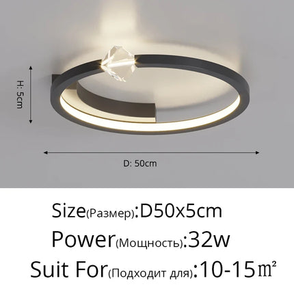 Lustre LED ultra fin pour intérieur polyvalent — LZ4X9T2