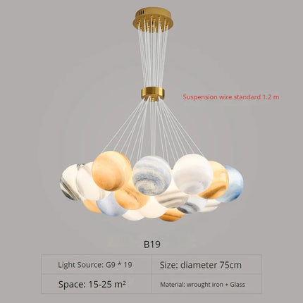 Suspension design moderne en forme de lune — LZ7XQ2