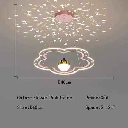 Lustre étoile lumineux créatif pour chambre d’enfants — LZ4XJ9