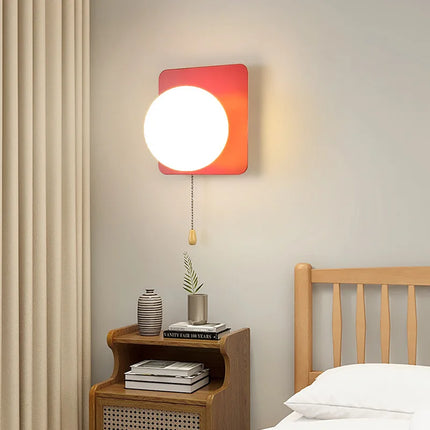 Applique murale LED moderne en verre avec interrupteur pour chambre d'enfant — LZ4X9T2
