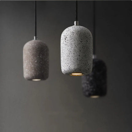 Suspension LED industrielle en ciment au style nordique — LZ4G7T9
