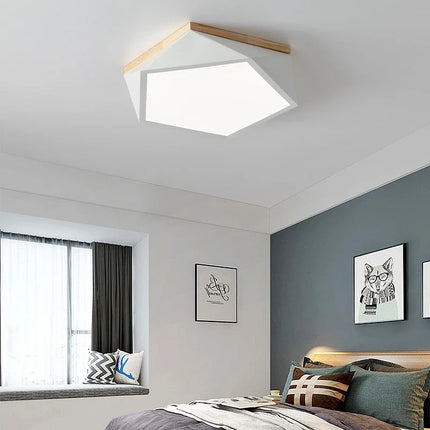 Plafonnier LED moderne aux formes géométriques simples — LZ4X9T1