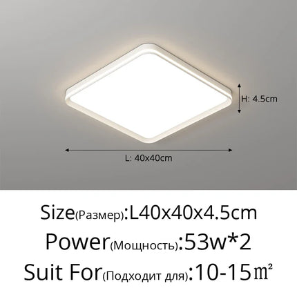 Plafonnier moderne en aluminium avec protection oculaire — LZ4X9J