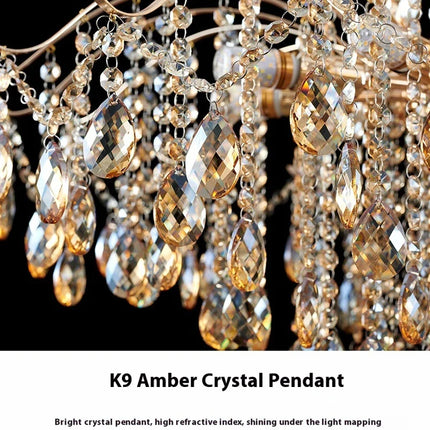 Suspension nordique en cristal au design moderne et chaleureux — LZ4X9P