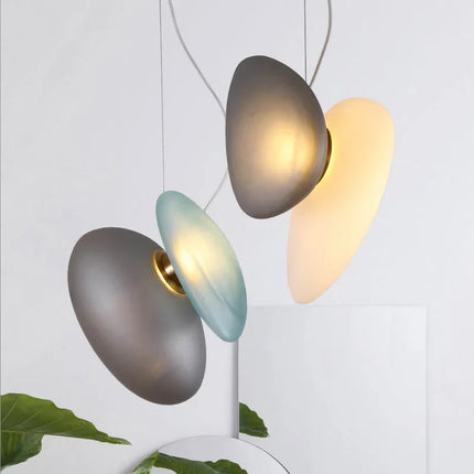 Lustre suspension LED en verre style nordique pour hôtel — LZ4V9QJ