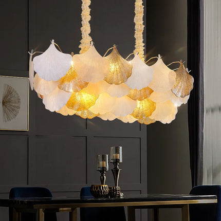 Lustre en verre forme coquillage pour ambiance romantique — LZ4X9T2