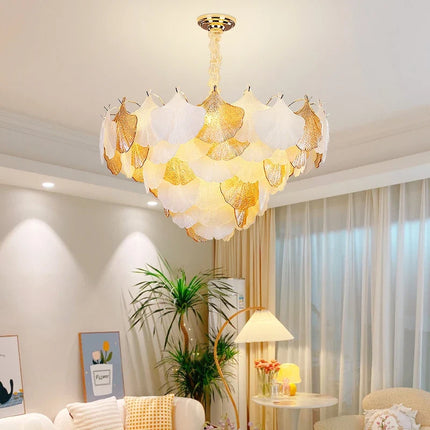 Lustre en verre forme coquillage pour ambiance romantique — LZ4X9T2
