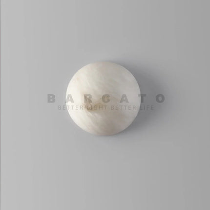 Applique murale ronde en marbre dolomite style nordique pour intérieur — LZ4G7T9