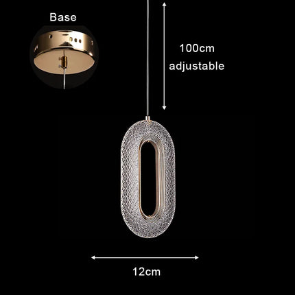 Nordique moderne suspension LED lumière or acrylique lustre créativité suspension lampe intérieur maison loft chambre chevet étude escaliers