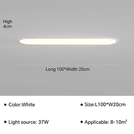 Plafonnier LED ultra fin pour intérieur moderne et élégant — LZ4D7Q9