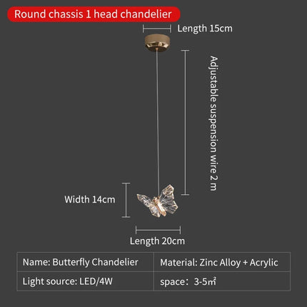 Suspension LED en cristal style nordique pour décoration moderne — LZ4X9T