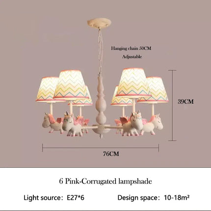 Lustre LED rotatif pour enfant style nordique romantique et chaleureux — LZ4X9P