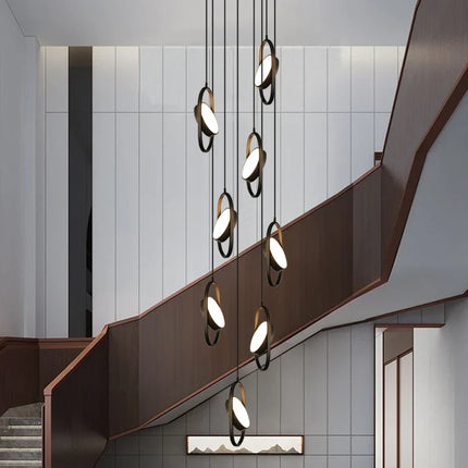 Suspension luminaire en anneau ovale design — LZ4P9XQ