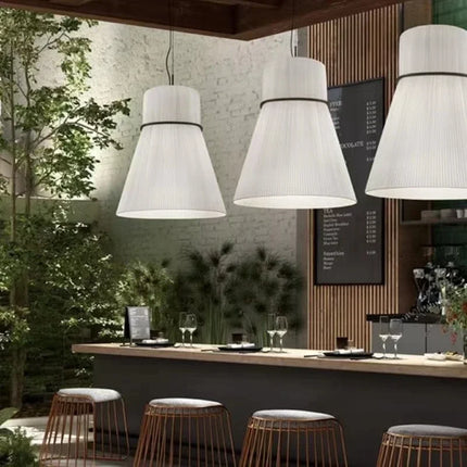 Suspension décorative nordique en tissu à motif vertical moderne — LZ4X9T