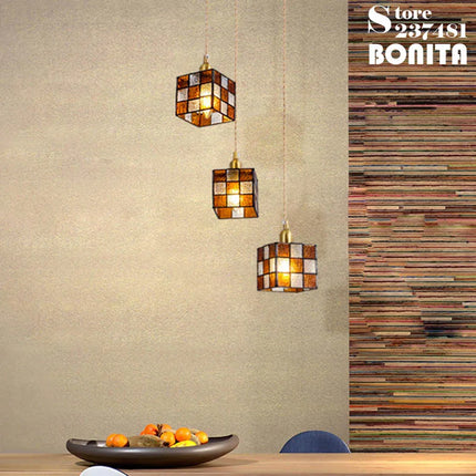 Suspension en verre peint à la main style méditerranéen asiatique — LZ4P9XQ