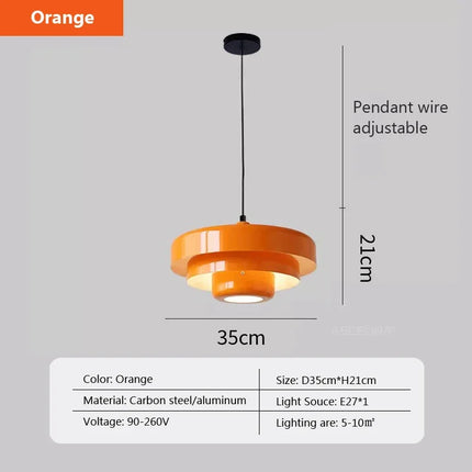 Suspension LED macaron en acier au carbone et aluminium — LZ4P9X