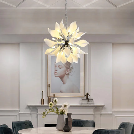 Lustre moderne en céramique forme pétale pour magasin — LZ4X9T