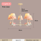 5 lumières rose A / 3 Température de couleur