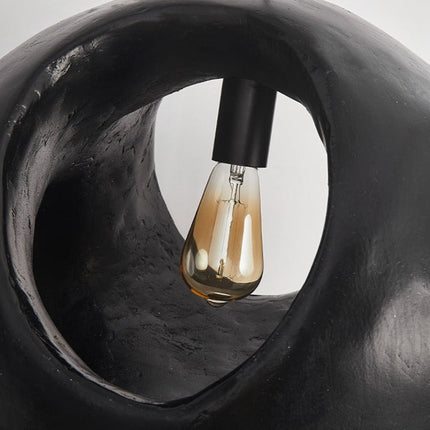 Suspension design ronde noire Aldo